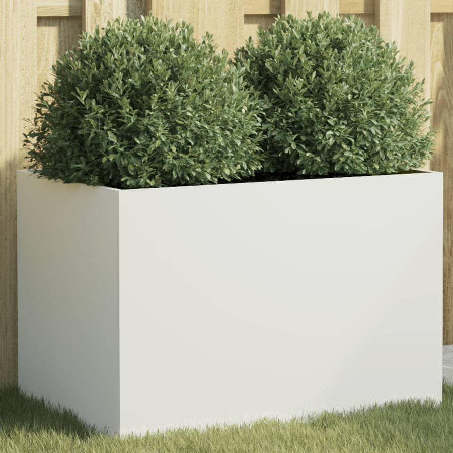 Plantenbak 62x40x39 cm koudgewalst staal wit 1 62 x 40 x 39 cm Wit
