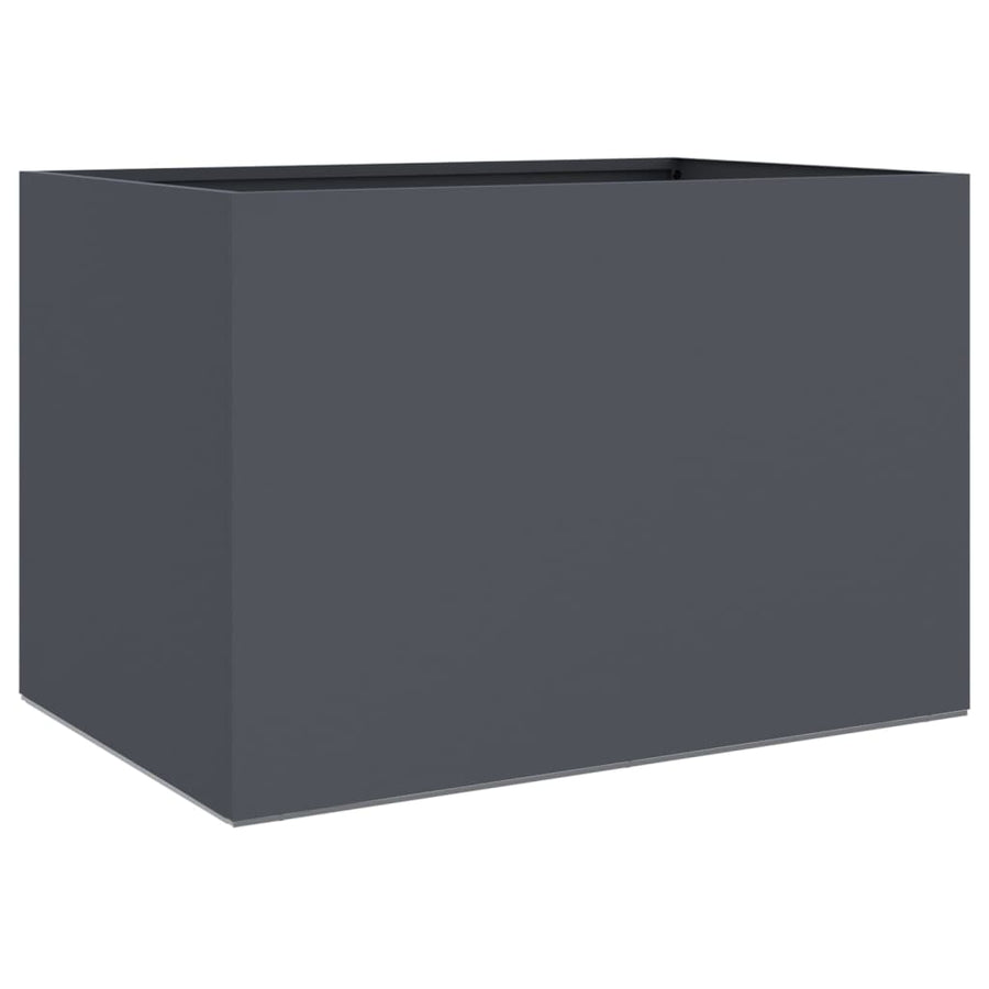 Plantenbak 62x40x39 cm koudgewalst staal antracietkleurig 1 62 x 40 x 39 cm Antraciet
