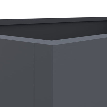 Plantenbak 62x40x39 cm koudgewalst staal antracietkleurig 1 62 x 40 x 39 cm Antraciet