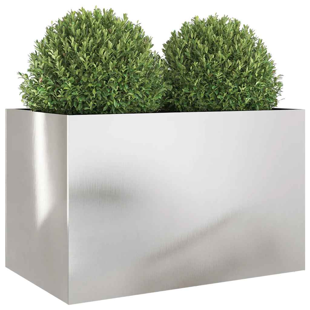 Plantenbak 62X40X39 Cm Roestvrij Staal Zilverkleurig