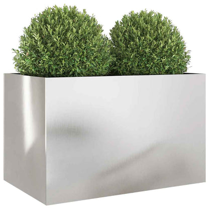 Plantenbak 62X40X39 Cm Roestvrij Staal Zilverkleurig