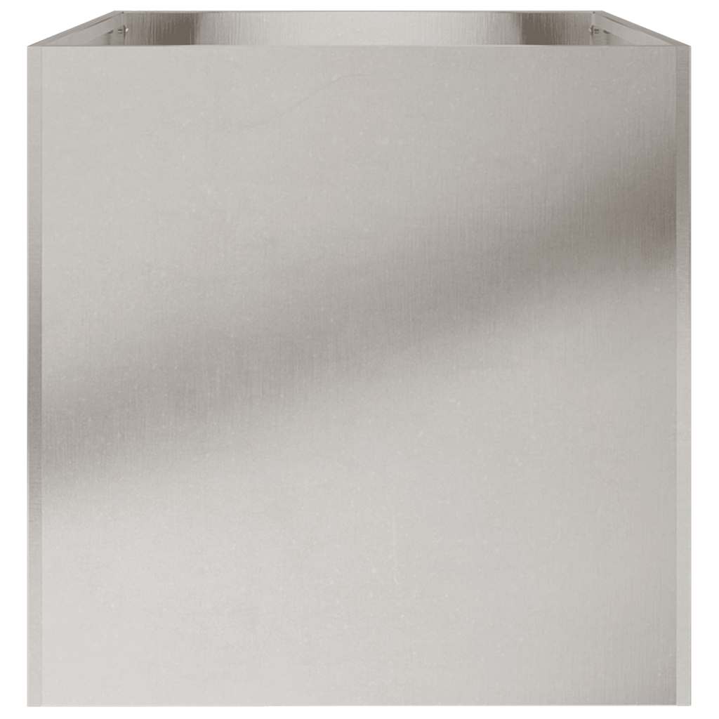 Plantenbak 62X40X39 Cm Roestvrij Staal Zilverkleurig
