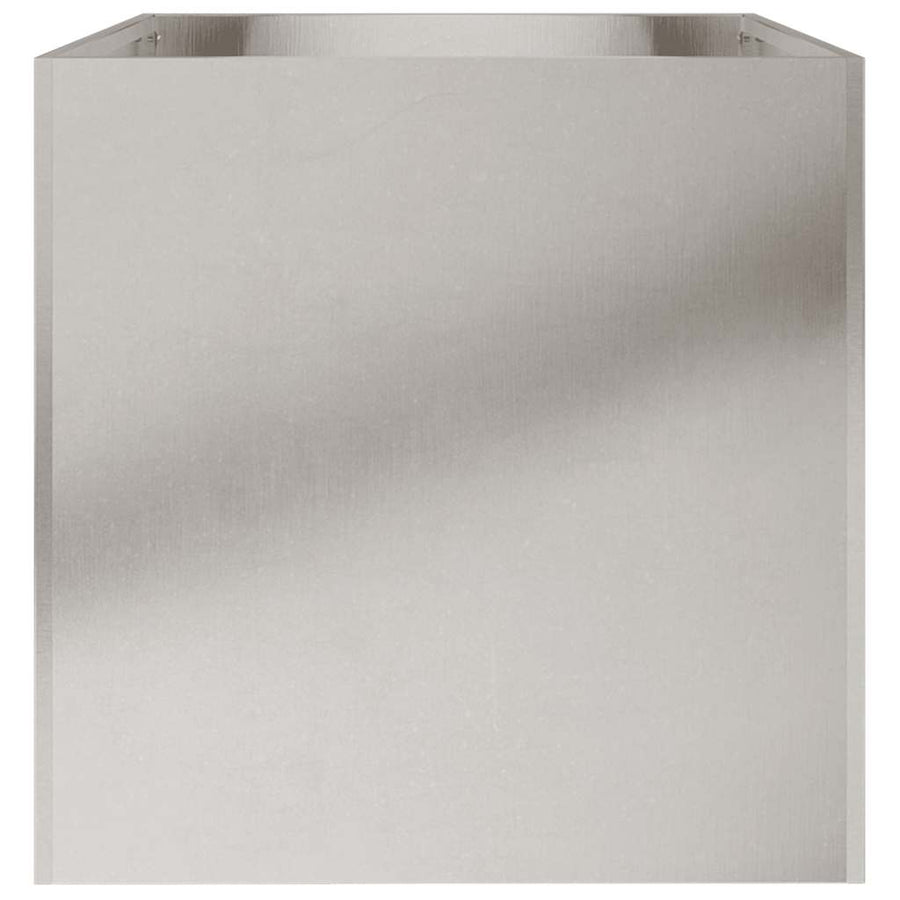 Plantenbak 62X40X39 Cm Roestvrij Staal Zilverkleurig