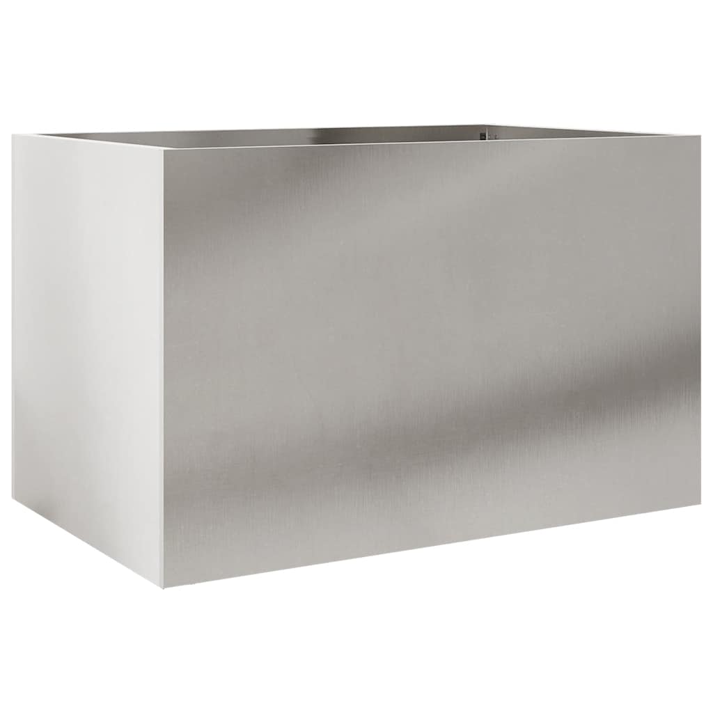 Plantenbak 62X40X39 Cm Roestvrij Staal Zilverkleurig