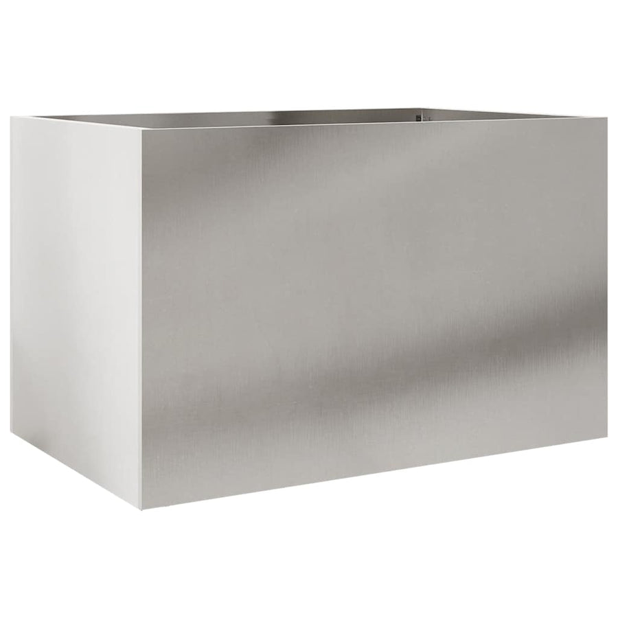 Plantenbak 62X40X39 Cm Roestvrij Staal Zilverkleurig