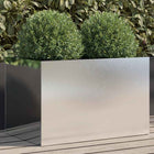 Plantenbak 62x40x39 cm roestvrij staal zilver