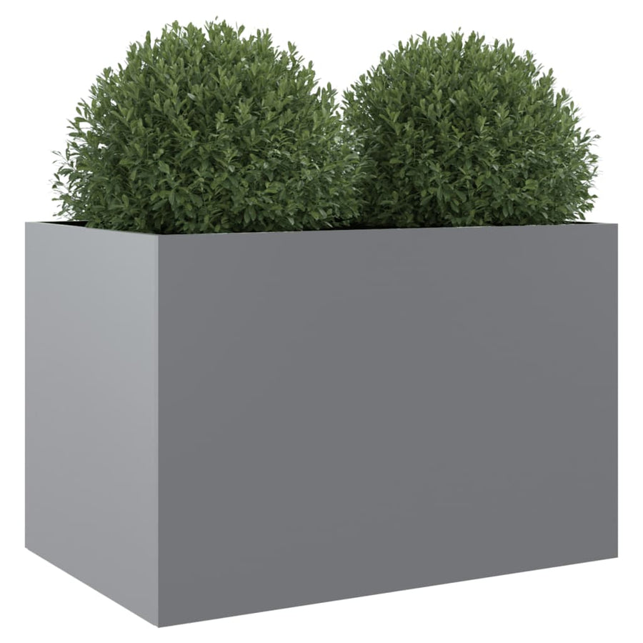 Plantenbak Gegalvaniseerd Staal Zilverkleurig 1 62 x 40 x 39 cm Zilvergrijs