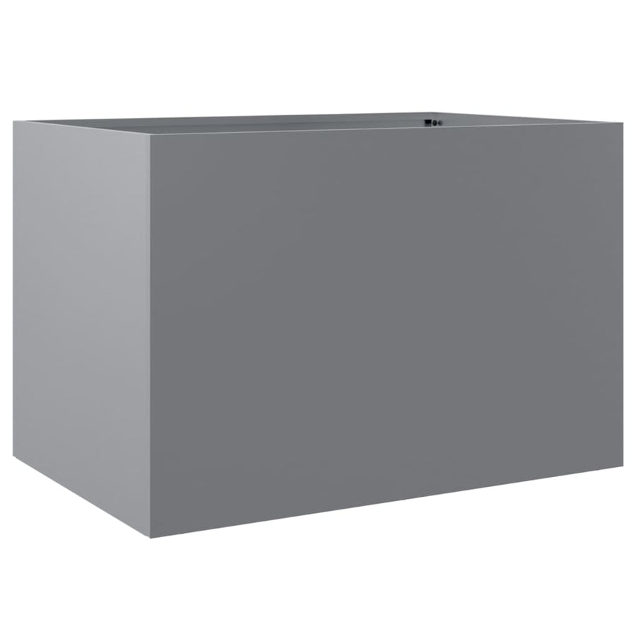 Plantenbak Gegalvaniseerd Staal Zilverkleurig 1 62 x 40 x 39 cm Zilvergrijs
