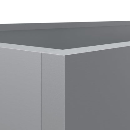 Plantenbak Gegalvaniseerd Staal Zilverkleurig 1 62 x 40 x 39 cm Zilvergrijs