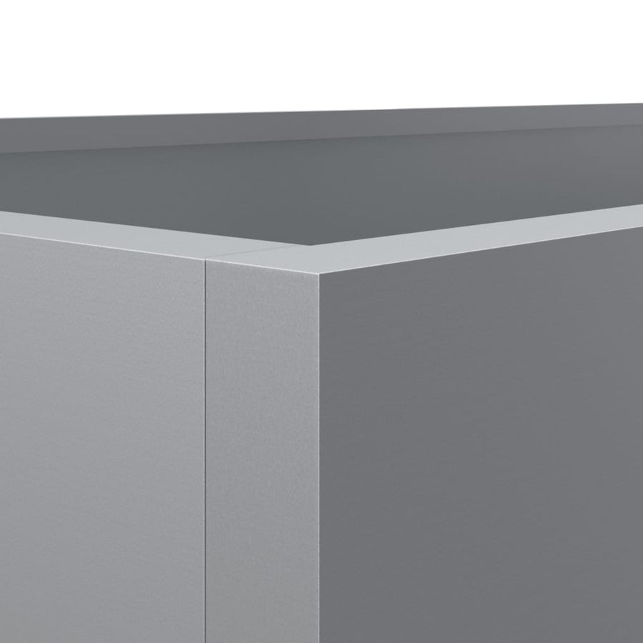 Plantenbak Gegalvaniseerd Staal Zilverkleurig 1 62 x 40 x 39 cm Zilvergrijs