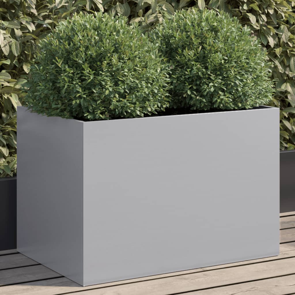 Plantenbak Gegalvaniseerd Staal Zilverkleurig 1 62 x 40 x 39 cm Zilvergrijs