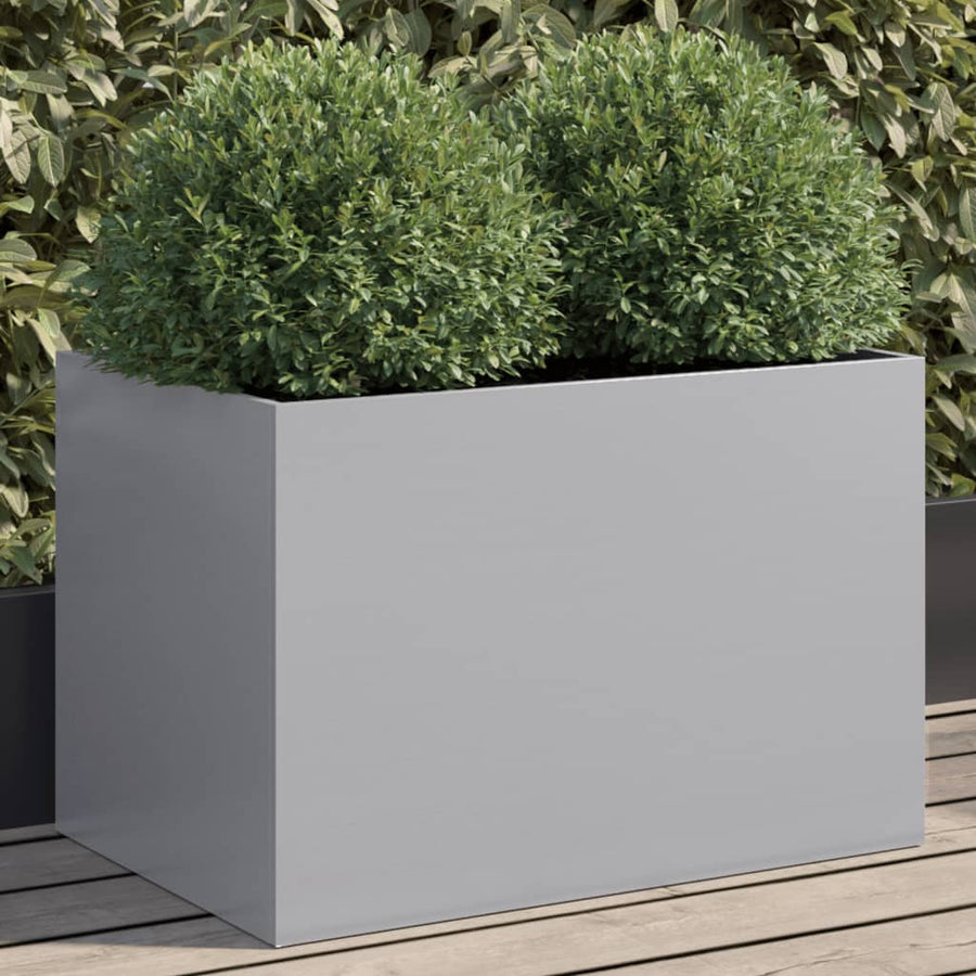Plantenbak Gegalvaniseerd Staal Zilverkleurig 1 62 x 40 x 39 cm Zilvergrijs