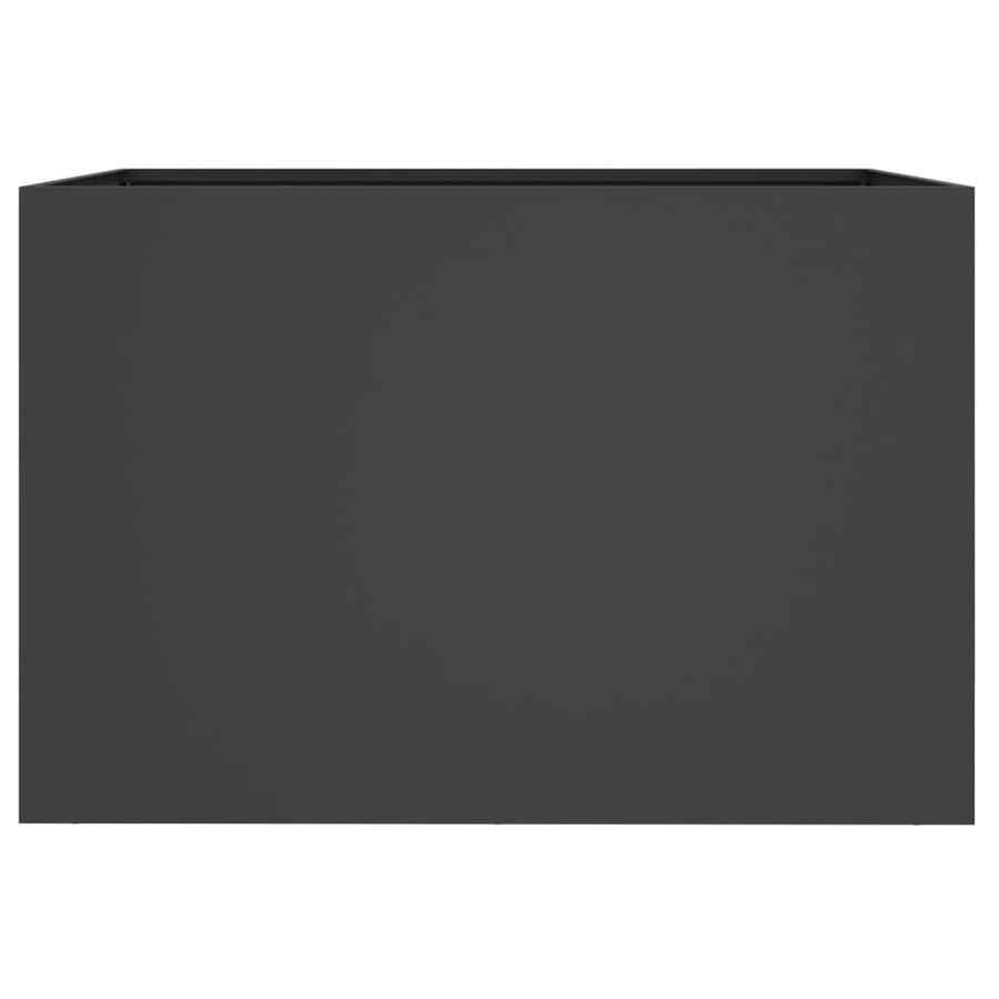 Plantenbak 62x47x46 cm koudgewalst staal zwart 1 62 x 47 x 46 cm Zwart
