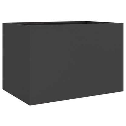Plantenbak 62x47x46 cm koudgewalst staal zwart 1 62 x 47 x 46 cm Zwart