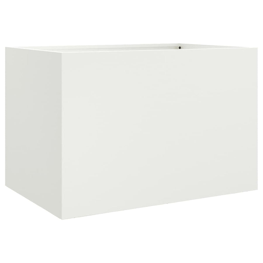 Plantenbak 62x47x46 cm koudgewalst staal wit 1 62 x 47 x 46 cm Wit