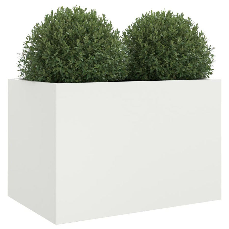 Plantenbak 62x47x46 cm koudgewalst staal wit 1 62 x 47 x 46 cm Wit