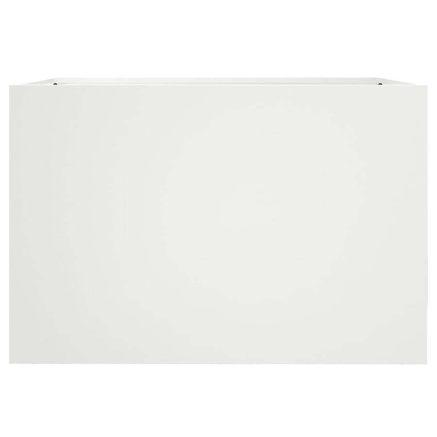 Plantenbak 62x47x46 cm koudgewalst staal wit 1 62 x 47 x 46 cm Wit