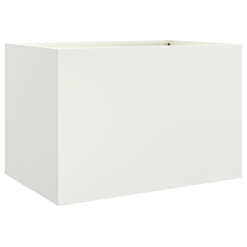 Plantenbak 62x47x46 cm koudgewalst staal wit 1 62 x 47 x 46 cm Wit