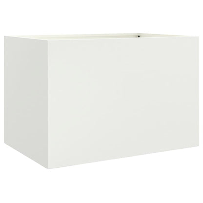 Plantenbak 62x47x46 cm koudgewalst staal wit 1 62 x 47 x 46 cm Wit