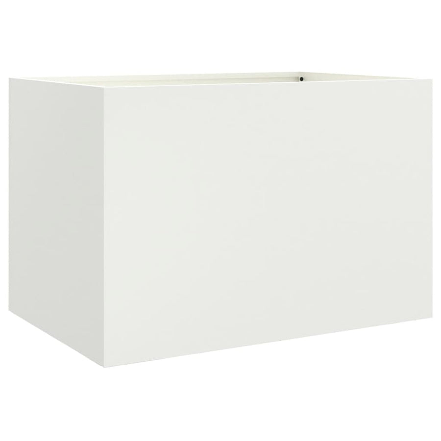 Plantenbak 62x47x46 cm koudgewalst staal wit 1 62 x 47 x 46 cm Wit
