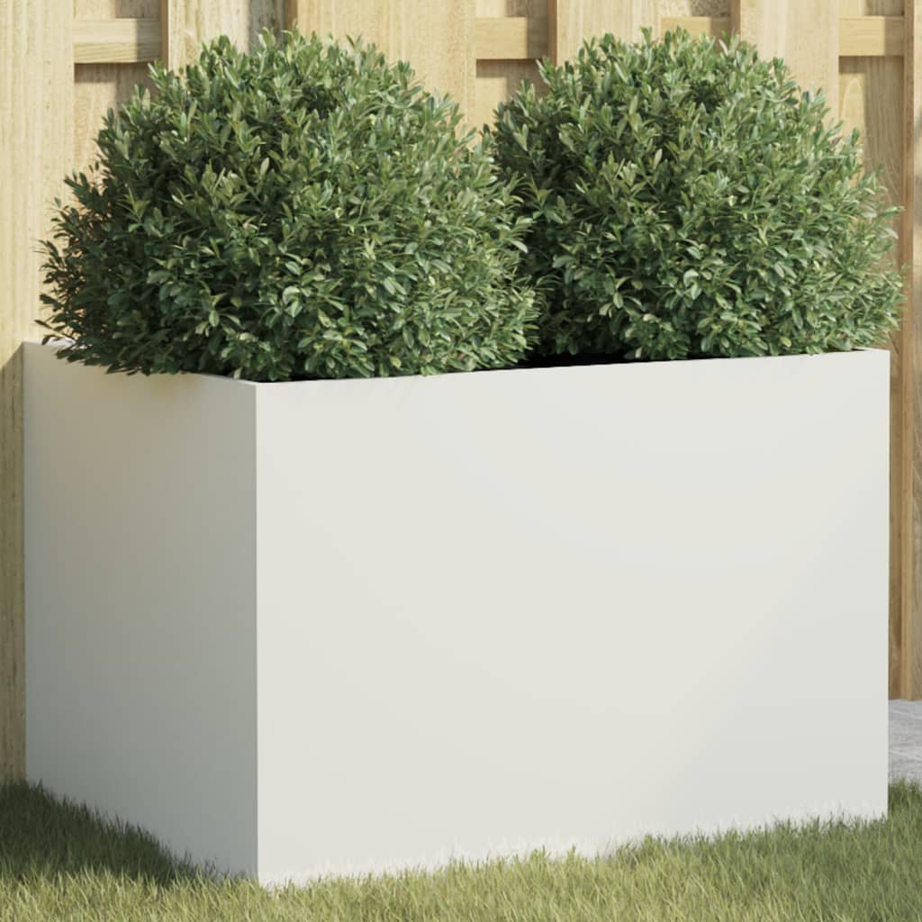 Plantenbak 62x47x46 cm koudgewalst staal wit 1 62 x 47 x 46 cm Wit