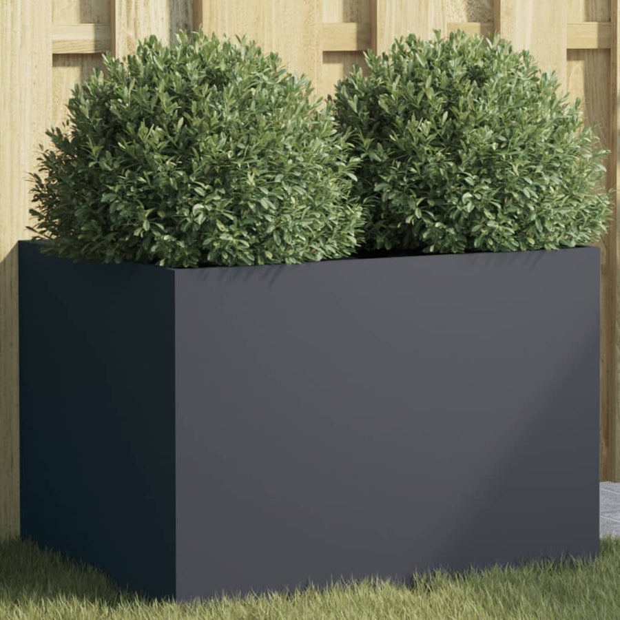 Plantenbak 62x47x46 cm koudgewalst staal antracietkleurig 1 62 x 47 x 46 cm Antraciet