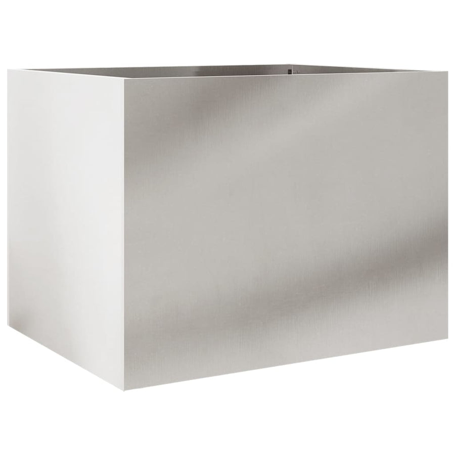 Plantenbak 62x47x46 cm roestvrij staal zilverkleurig