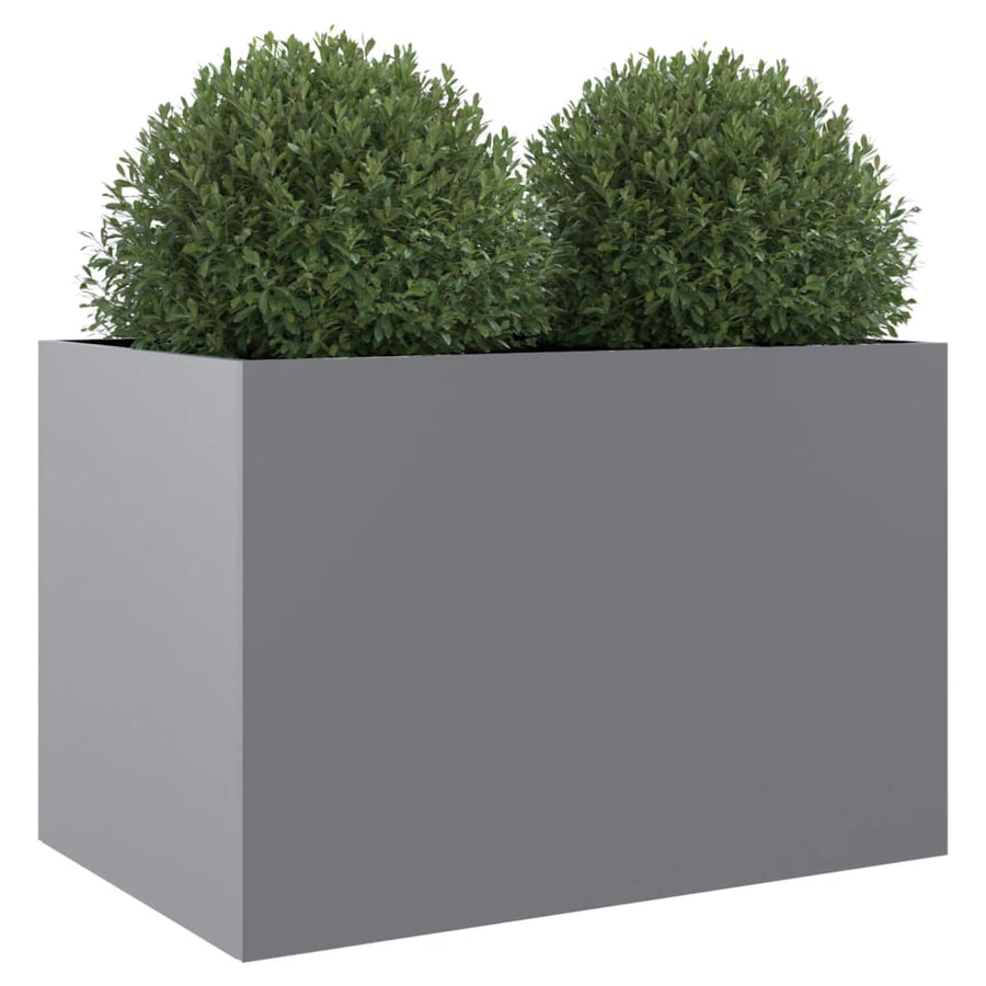 Plantenbak Gegalvaniseerd Staal Zilverkleurig 1 62 x 47 x 46 cm Zilvergrijs