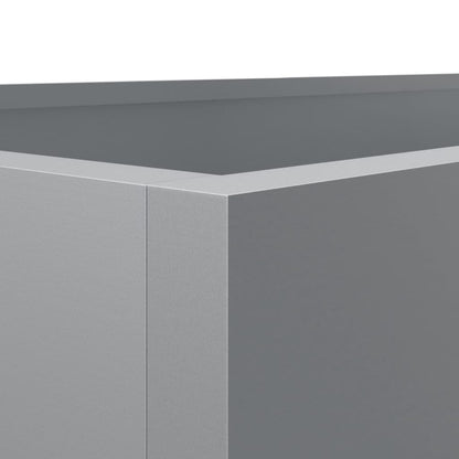 Plantenbak Gegalvaniseerd Staal Zilverkleurig 1 62 x 47 x 46 cm Zilvergrijs