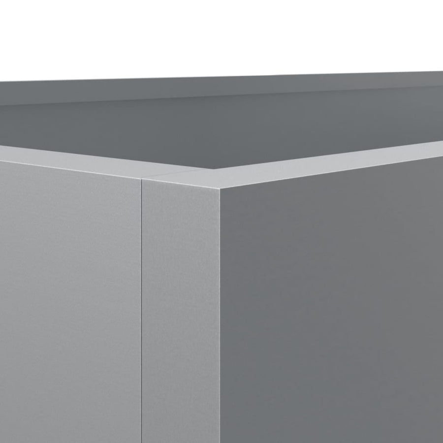 Plantenbak Gegalvaniseerd Staal Zilverkleurig 1 62 x 47 x 46 cm Zilvergrijs