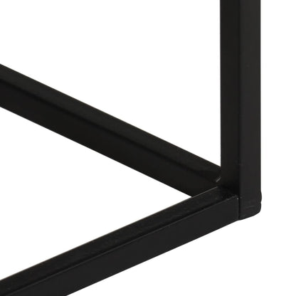 Wandtafel 110x30x75 cm massief acaciahout en ijzer