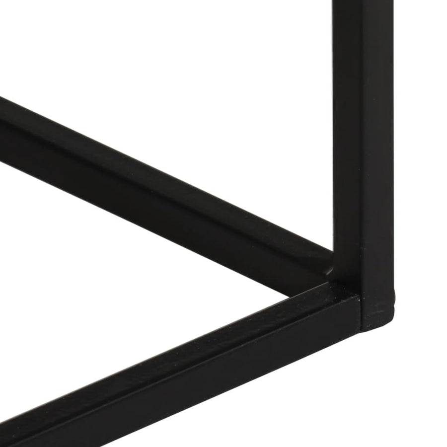 Wandtafel 110x30x75 cm massief acaciahout en ijzer