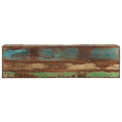 Wandtafel 110x30x75 cm massief gerecycled hout en ijzer