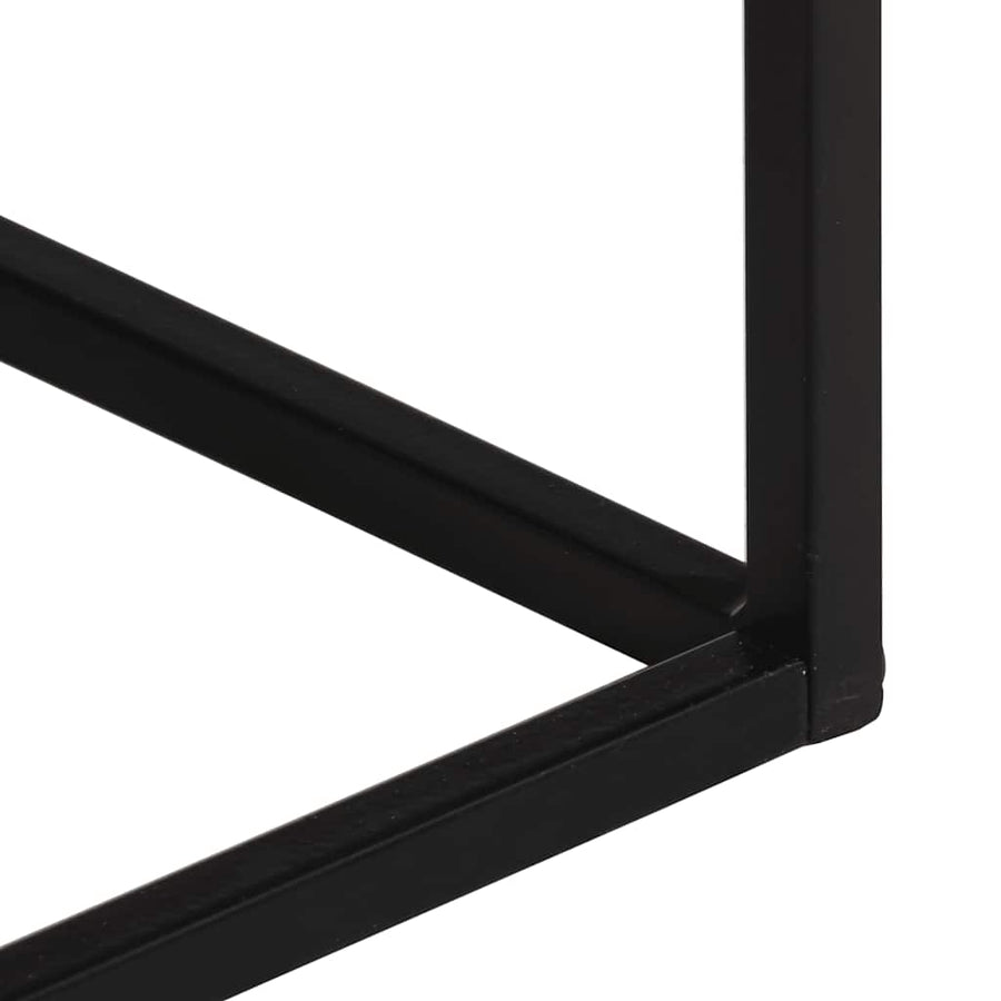 Wandtafel 110x30x75 cm massief gerecycled hout en ijzer