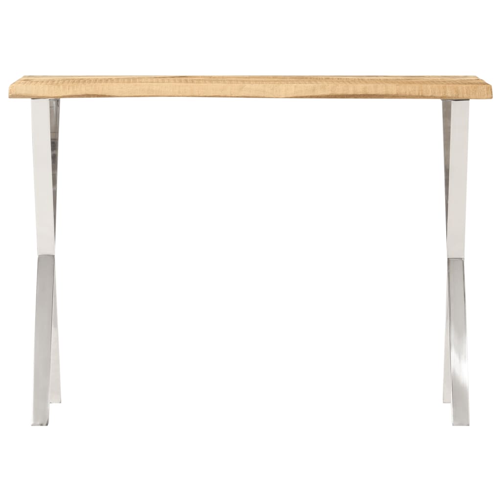 Wandtafel Met Natuurlijke Rand 105X33X76 Cm Massief Mangohout