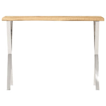 Wandtafel Met Natuurlijke Rand 105X33X76 Cm Massief Mangohout