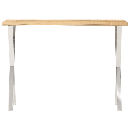 Wandtafel Met Natuurlijke Rand 105X33X76 Cm Massief Mangohout