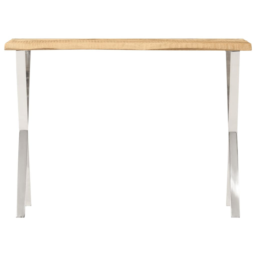 Wandtafel Met Natuurlijke Rand 105X33X76 Cm Massief Mangohout