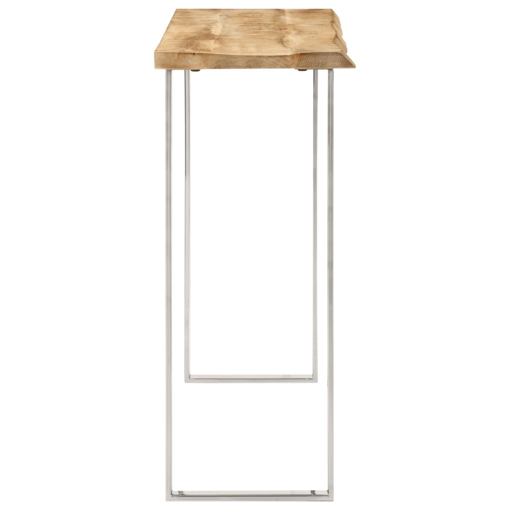 Wandtafel Met Natuurlijke Rand 105X33X76 Cm Massief Mangohout