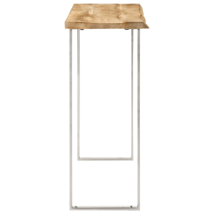 Wandtafel Met Natuurlijke Rand 105X33X76 Cm Massief Mangohout