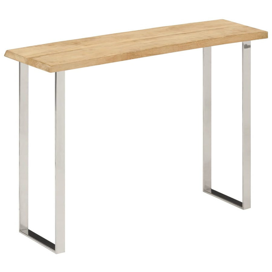 Wandtafel Met Natuurlijke Rand 105X33X76 Cm Massief Mangohout