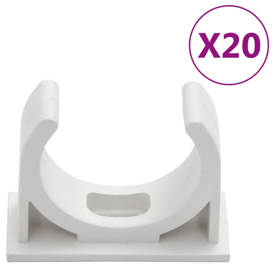 Kabelgoten met klemmen Ø30 mm 10 m PVC