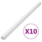 Kabelgoot 150x50 mm PVC wit 10m