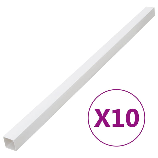 Kabelgoot 60X60 Mm 10 M Pvc Donkerbruin