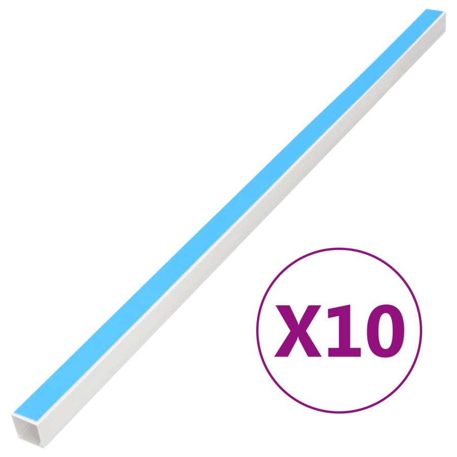 Kabelgoot zelfklevend 20x10 mm 10 m PVC