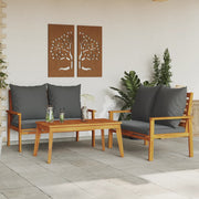 Loungeset 3-delig massief acaciahout