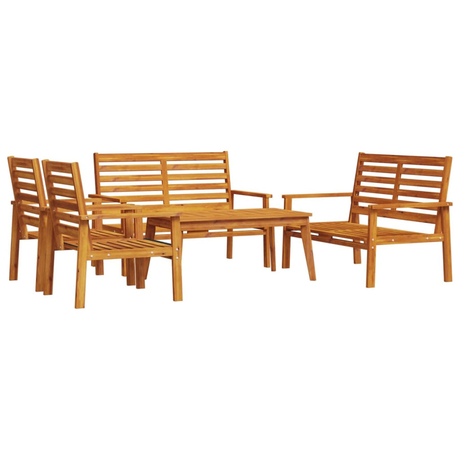 5-Delige Loungeset Massief Acaciahout