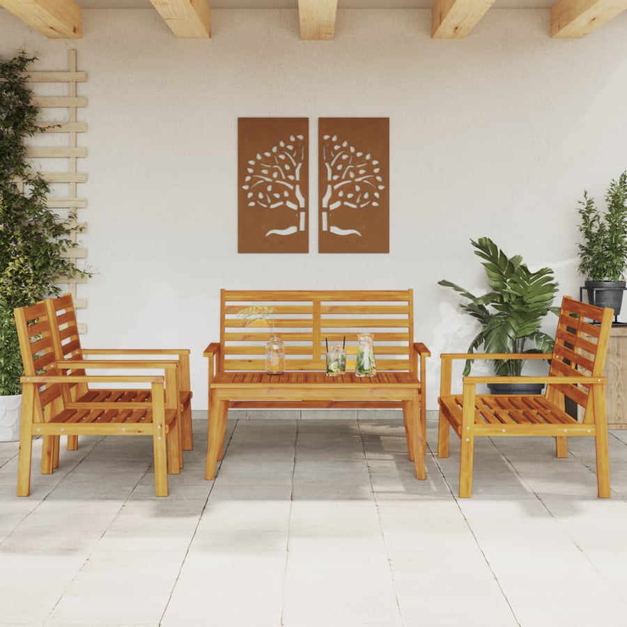 5-Delige Loungeset Massief Acaciahout