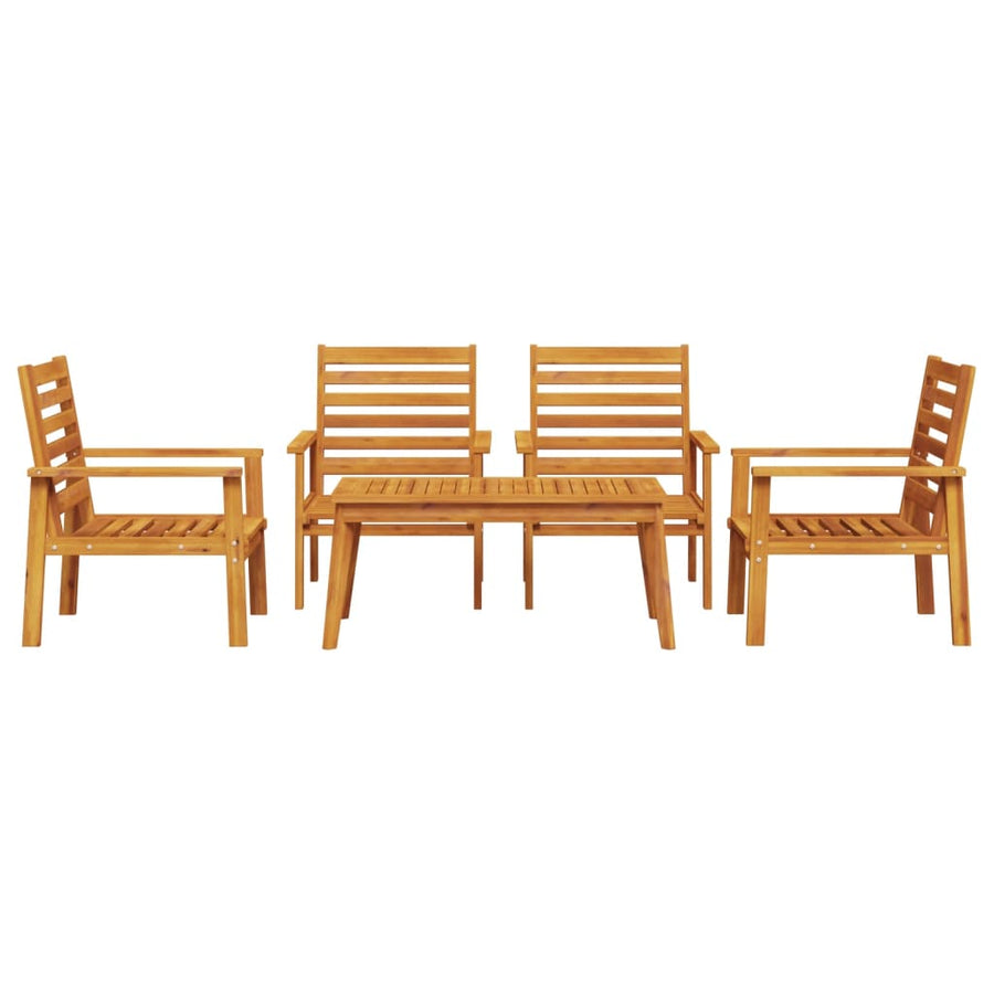 5-Delige Loungeset Massief Acaciahout