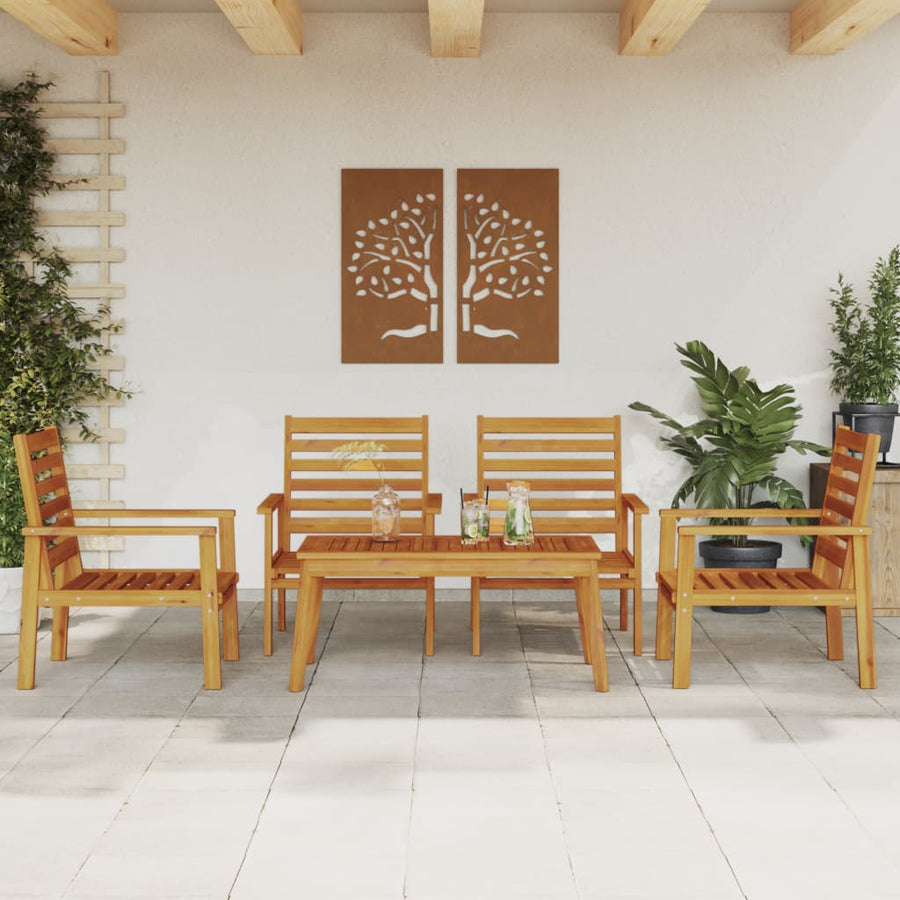 5-Delige Loungeset Massief Acaciahout